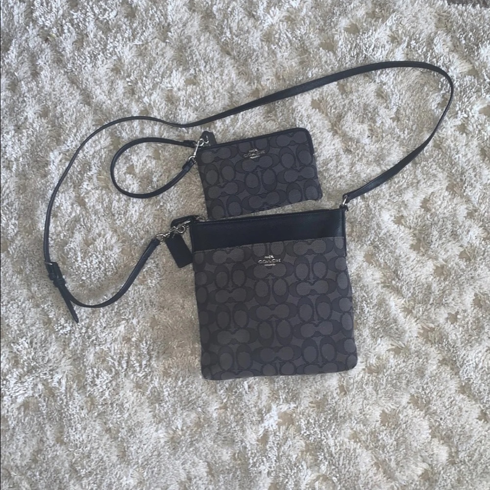 Coach crossbody purse and matching wallet